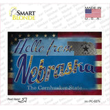 Hello From Nebraska Novelty Postcard Sticker Decals