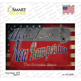 Hello From New Hampshire Novelty Postcard Sticker Decals