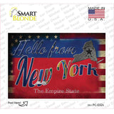 Hello From New York Novelty Postcard Sticker Decals