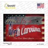 Hello From North Carolina Novelty Postcard Sticker Decals