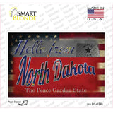 Hello From North Dakota Novelty Postcard Sticker Decals