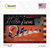 Hello From Ohio Novelty Postcard Sticker Decals