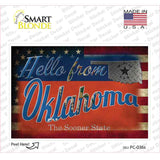 Hello From Oklahoma Novelty Postcard Sticker Decals