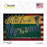Hello From Vermont Novelty Postcard Sticker Decals