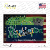 Hello From Washington Novelty Postcard Sticker Decals