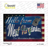 Hello From West Virginia Novelty Postcard Sticker Decals