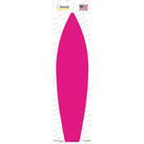Pink Solid Novelty Surfboard Sticker Decal