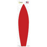 Red Solid Novelty Surfboard Sticker Decal