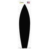 Black Solid Novelty Surfboard Sticker Decal