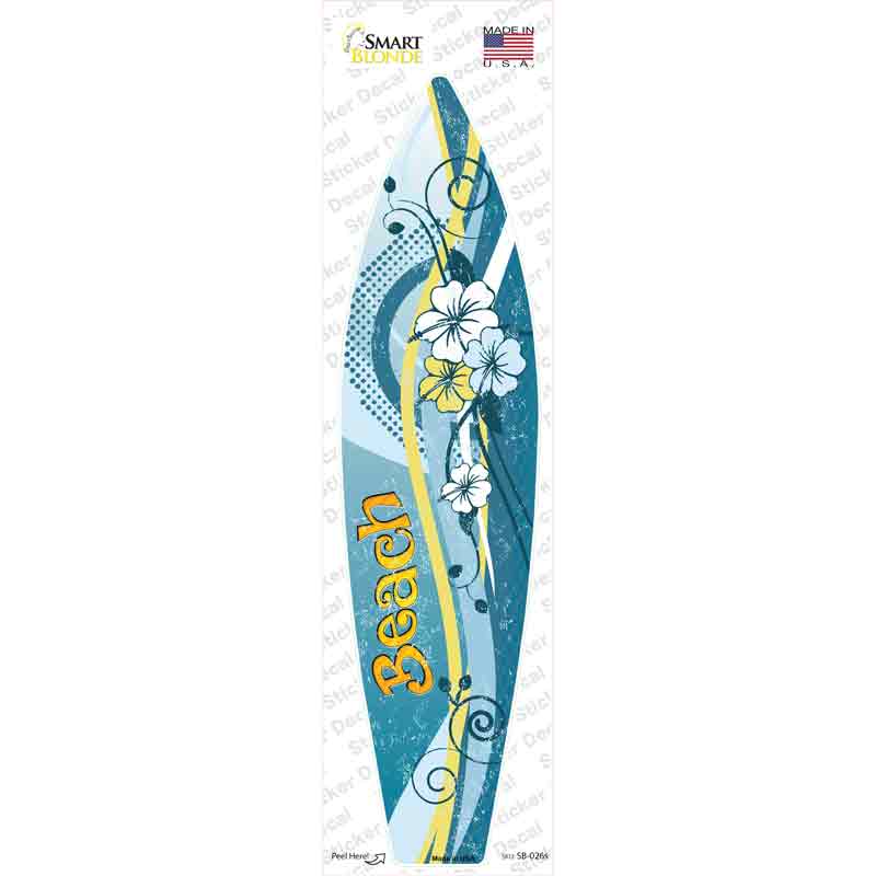 Beach Novelty Surfboard Sticker Decal