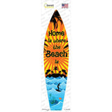 Home Is Beach Novelty Surfboard Sticker Decal