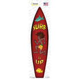 Surf Is Up Novelty Surfboard Sticker Decal