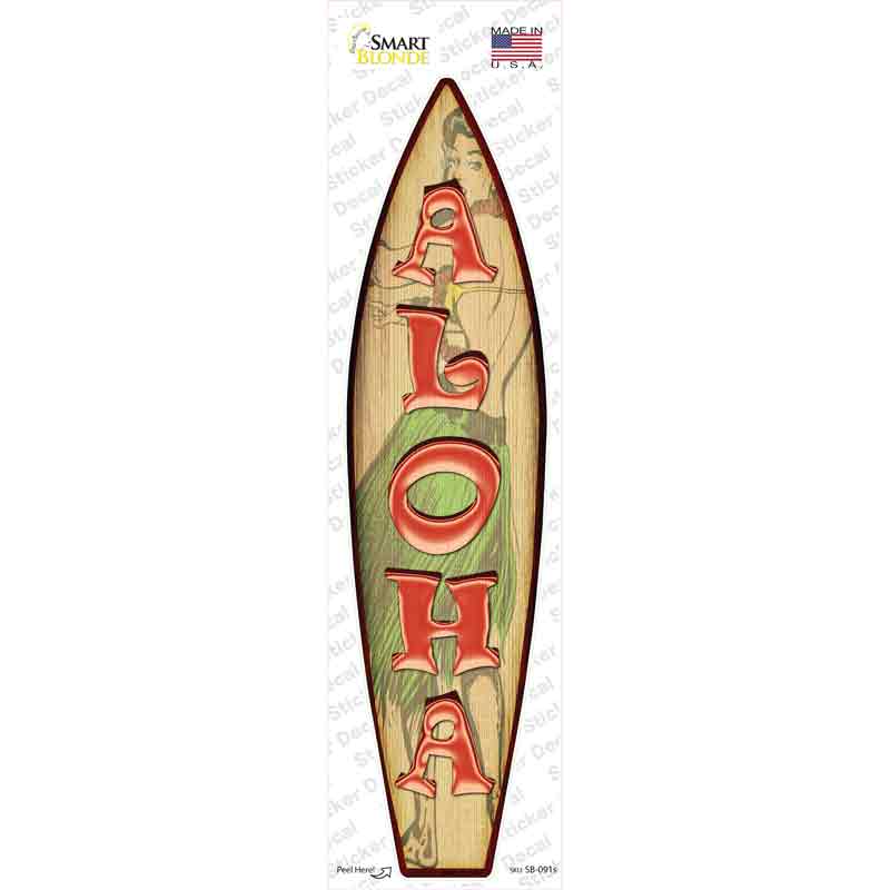Aloha Novelty Novelty Surfboard Sticker Decal