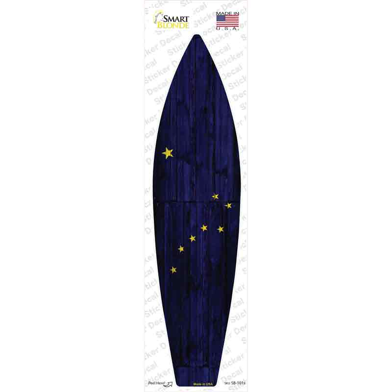 Alaska State Flag Novelty Surfboard Sticker Decal
