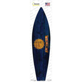 Georgia State Flag Novelty Surfboard Sticker Decal