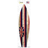 Hawaii State Flag Novelty Surfboard Sticker Decal