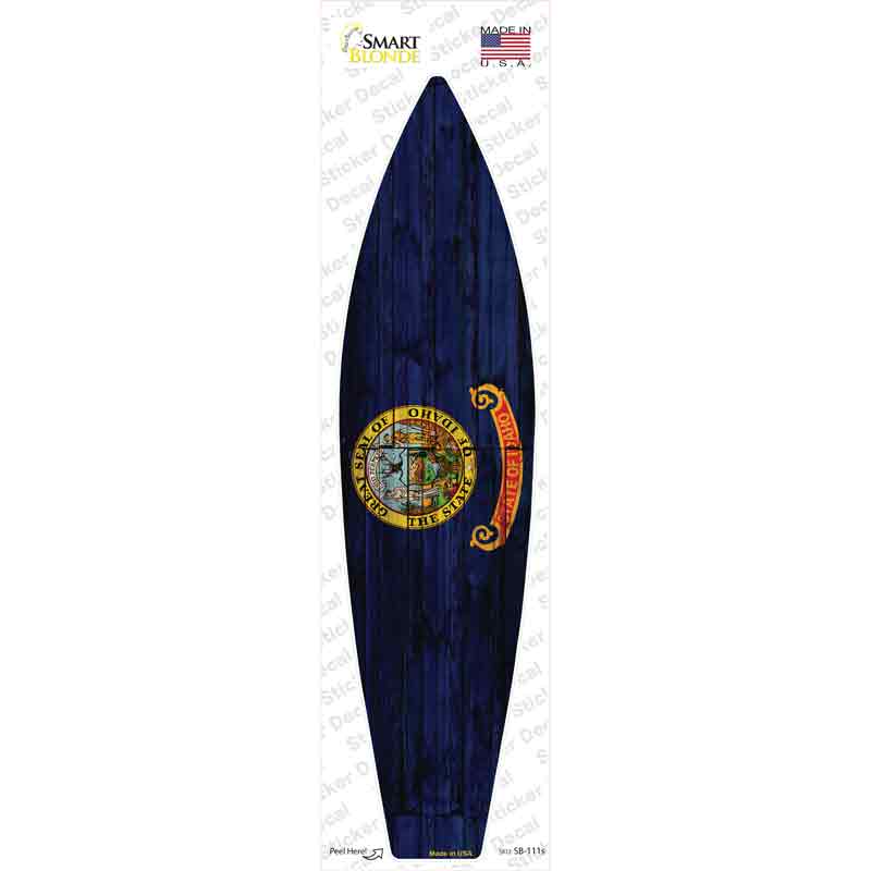 Idaho State Flag Novelty Surfboard Sticker Decal