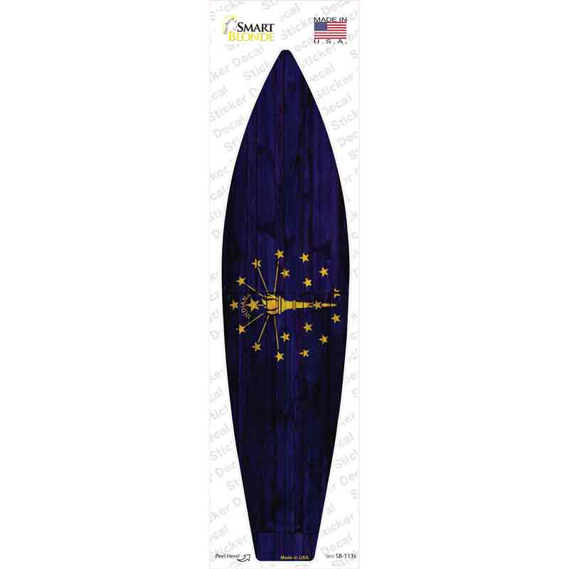 Indiana State Flag Novelty Surfboard Sticker Decal