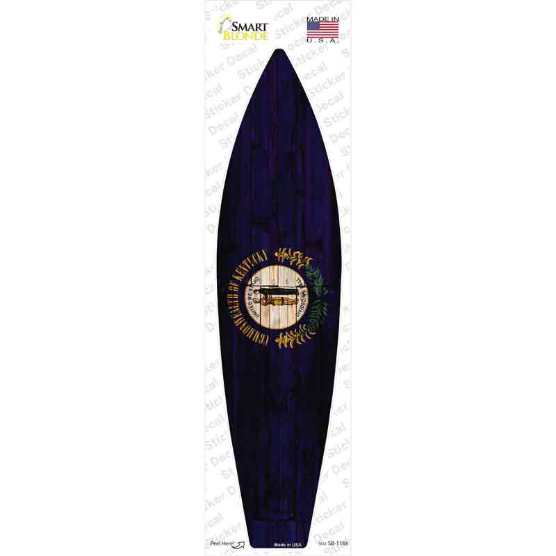Kentucky State Flag Novelty Surfboard Sticker Decal