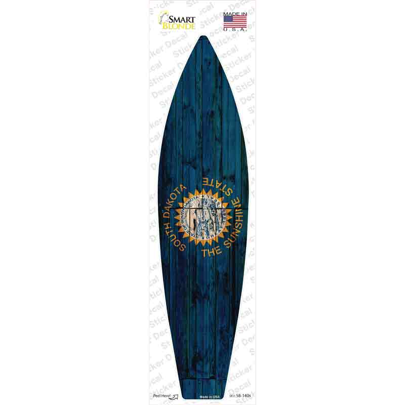 South Dakota State Flag Novelty Surfboard Sticker Decal