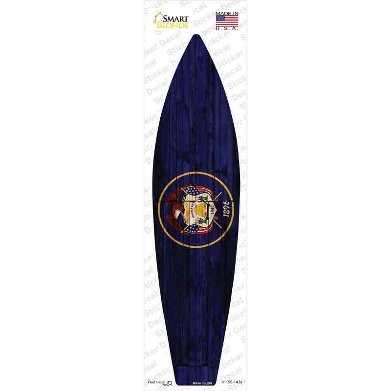 Utah State Flag Novelty Surfboard Sticker Decal