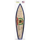 West Virginia State Flag Novelty Surfboard Sticker Decal