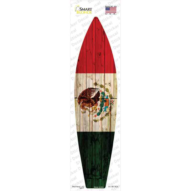 Mexico Flag Novelty Surfboard Sticker Decal