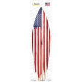 Painted American Flag Novelty Surfboard Sticker Decal