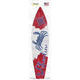 Crab Shoreline Novelty Surfboard Sticker Decal