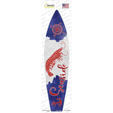 Shrimp Seaside Novelty Surfboard Sticker Decal