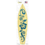 Hibiscus Floweron Wood Novelty Surfboard Sticker Decal