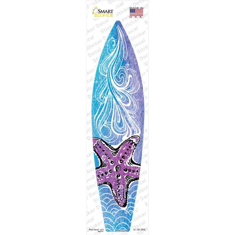 Starfish on Water Novelty Surfboard Sticker Decal