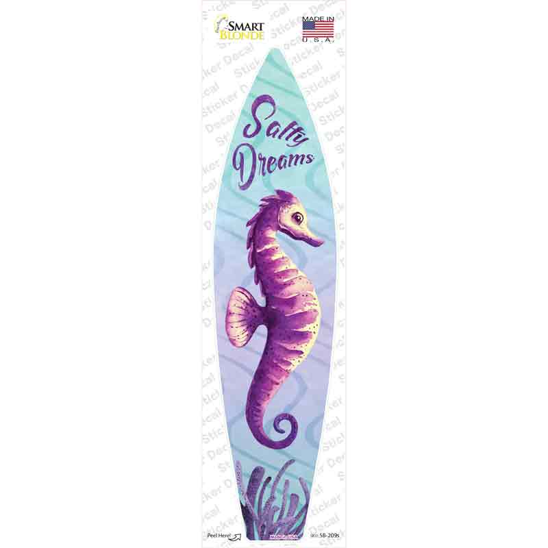 Salty Dreams Seahorse Novelty Surfboard Sticker Decal