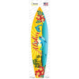 Aloha With Dolphins Novelty Surfboard Sticker Decal