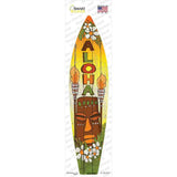 Aloha With Tiki Novelty Surfboard Sticker Decal