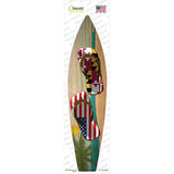 Maryland Flag Flip Flop Novelty Surfboard Sticker Decal