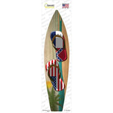 Mississippi Flag Flip Flop Novelty Surfboard Sticker Decal