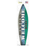 Beach Bums Welcome Here Novelty Surfboard Sticker Decal