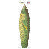 Green Fish Novelty Surfboard Sticker Decal