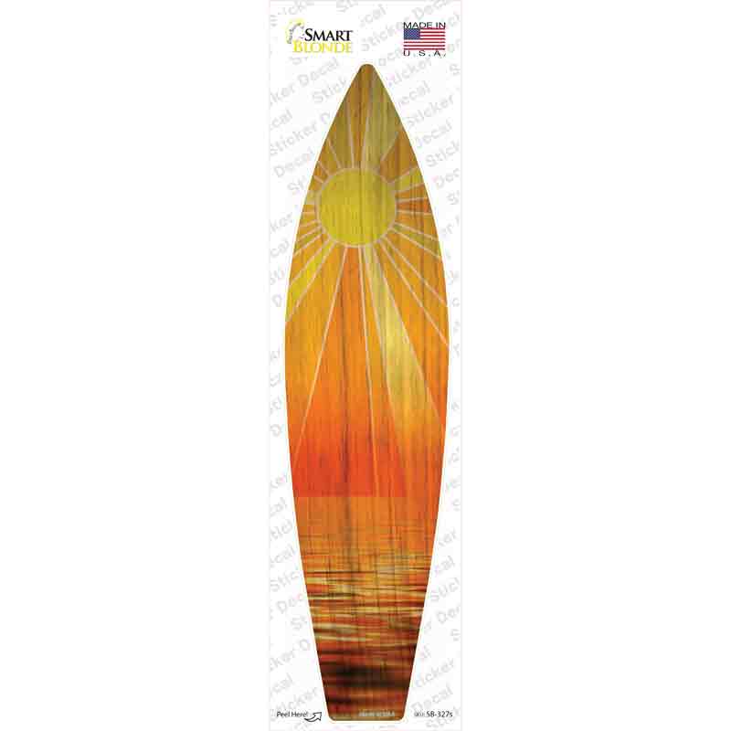 Ocean Sunset Novelty Surfboard Sticker Decal