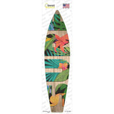 Surf With Flowers Novelty Surfboard Sticker Decal