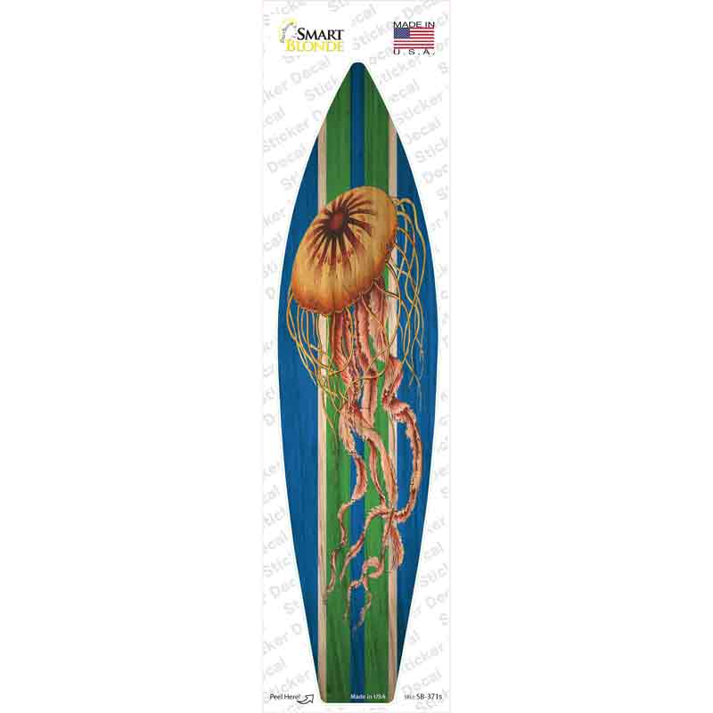 Jellyfish Blue Novelty Surfboard Sticker Decal