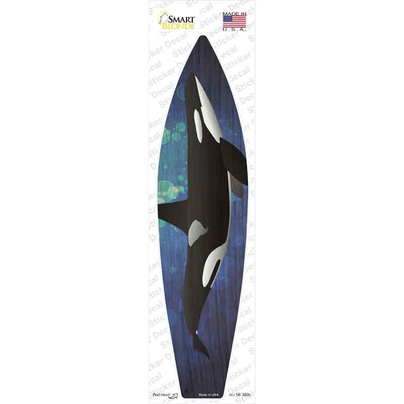Killer Whale Novelty Surfboard Sticker Decal