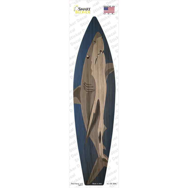 Great White Shark Novelty Surfboard Sticker Decal