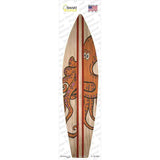 Octopus Red Striped Novelty Surfboard Sticker Decal