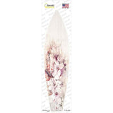 White Flowers Novelty Surfboard Sticker Decal