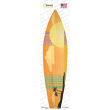 Tropical Sunset Novelty Surfboard Sticker Decal
