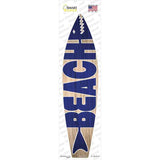 Blue Beach Novelty Surfboard Sticker Decal