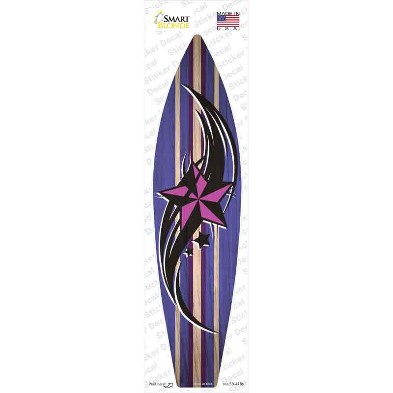Tribal Pink Star Novelty Surfboard Sticker Decal