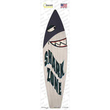 Shark Zone Novelty Surfboard Sticker Decal